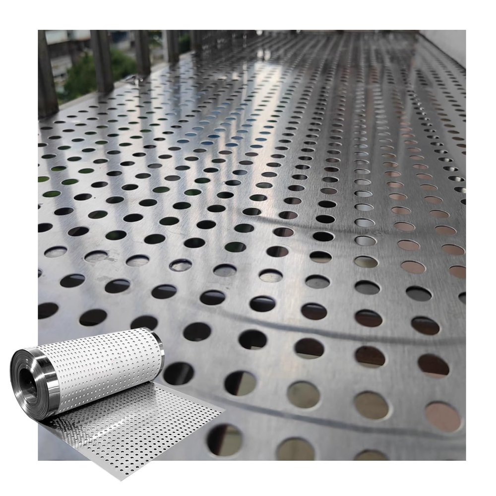 304 Stainless Steel Perforated Sheet, 75 × 200 cm