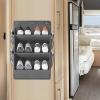 Wall-Mounted 3-Tier Heavy-Duty Oxford Shoe Organizer view 3