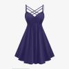 Women's Gothic Halloween Costume Dress with Lace Trim and Hood view 4