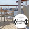 Deck Stakes, Easy to Reposition, Rust-Resistant, 4 Carabiners, 2 Ropes view 3