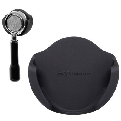 ARO PortaMount Magnetic Silicone Portafilter Holder (Black, 54 mm)