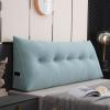 Large Wedge Pillow with Washable Cover, Triangular Backrest Pillow with Side Pockets, Reading Pillow with Support, Ideal for Reading and Watching TV, 100 x 50 x 20 view 1