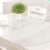 ININOSNP Transparent Oval PVC Table Protector, 2 mm, 86 x 138 cm view 1