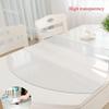 ININOSNP Transparent Oval PVC Table Protector, 2 mm, 86 x 138 cm view 4