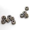 GTPBAO 10-Piece 0.5 Module Small Spur Gear, Straight Teeth, 1.98 mm Bore, for 2 mm Shaft, Iron-Based Powder Metallurgy (9T, 5.4 mm Thick) view 3