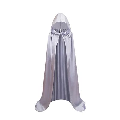 Reversible Black and Red Vampire Cape with Hood for Adults