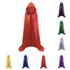 Reversible Black and Red Vampire Cape with Hood for Adults view 3