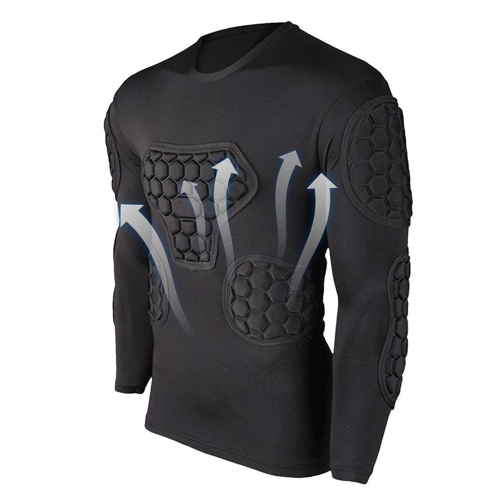 Youth Goalkeeper Compression Shirt with EVA Padding
