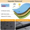 Waterproof Patio Furniture Cover 200 x 200 x 135 cm, 600D Oxford Fabric, Black view 3