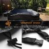 Waterproof Patio Furniture Cover 200 x 200 x 135 cm, 600D Oxford Fabric, Black view 4