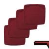 Waterproof Outdoor Cushion Covers with Zipper, Replacement Patio Furniture and Sofa Cushion Covers, All-Weather Protection, Wine Red, 32.8 x 65 x 10.2 cm, 4-Pack view 1