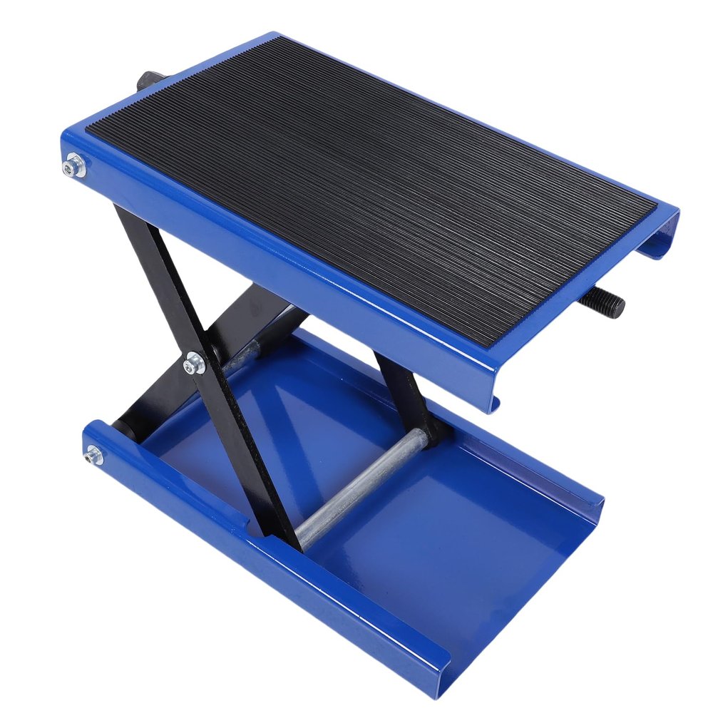 HUSHUI Motorcycle Scissor Lift Jack, 500 kg Capacity, Adjustable 3.35–13.39 in, Foldable