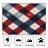 TerroVee Geometric Washable Rug, Southwestern Tribal Diamond, 80 x 150 cm, Red White Blue view 2