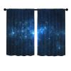 Odot 2-Pack Short Kitchen Cafe Curtains, Blue Galaxy, 24 x 24 in view 4