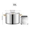 CAFIEDR Stainless Steel Stock Pot, 30 L, 40 x 26 cm view 2