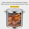 CAFIEDR Large Stainless Steel Stock Pot with Strainer Basket, 27/45/63 QT view 3