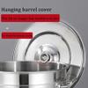 CAFIEDR Large Stainless Steel Stock Pot with Strainer Basket, 27/45/63 QT view 4
