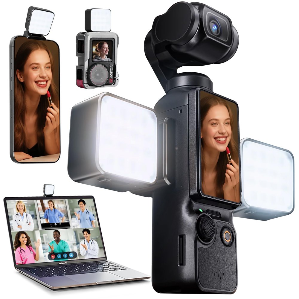 Magnetic Selfie Light for DJI Osmo Pocket 3 Light Creator Combo