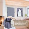Window Insulating Curtain with Zipper and Hook-and-Loop Closure, Black, 100 x 220 cm view 3