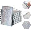 100 Black Padded Bubble Mailers, 13 × 15 cm view 2
