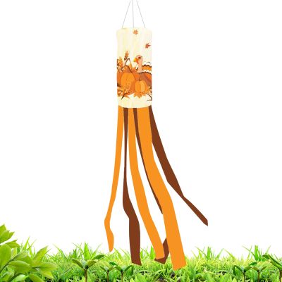 Outdoor Fall Windsock, Festive Farmhouse-Style Harvest Decor