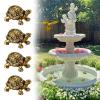 Copper Turtle Birdbath Cleaner view 3