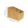 DIKACA Bamboo Storage Basket with Compartments view 2