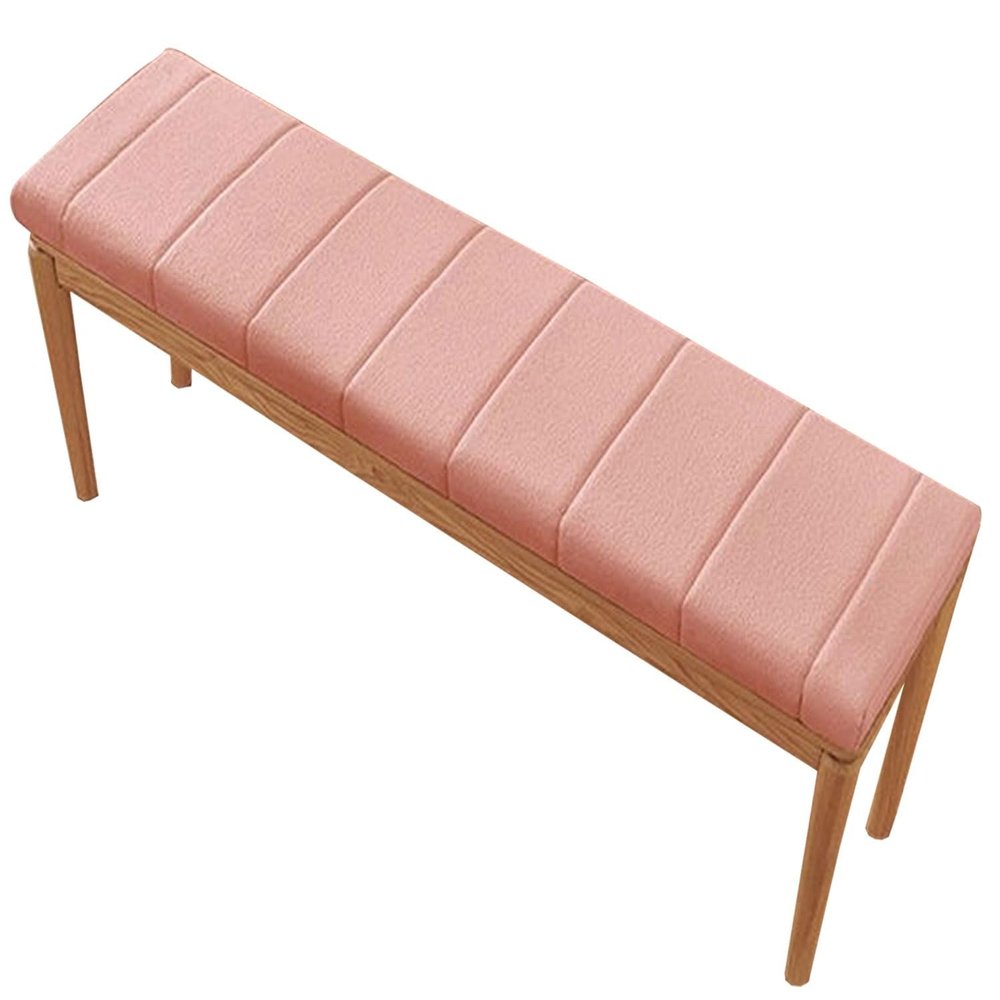 uyeoco Bench Cushion with Zipper, Pink, 90 x 40 x 5 cm