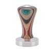 Colorful Wooden Coffee Tamper with Stainless Steel Base, 51 mm view 1