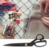OVAQUIXI Rust-Resistant Black Steel Tailor Scissors, Comfortable Handle, Adjustable Sewing Accessory for Professionals (HC-11-Size) view 4
