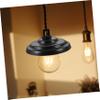 Toddmomy Vintage Black Iron Ceiling Lamp Socket Set view 4