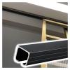 Sliding Door Hardware Set with Heavy-Duty Rollers and Track for Cabinets and Glass Doors view 1
