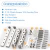 Sliding Door Hardware Set with Heavy-Duty Rollers and Track for Cabinets and Glass Doors view 2