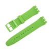 LUGEMA Silicone Watch Band for Swatch Watches, 12–20 mm, Light Green view 1