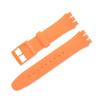 LUGEMA Silicone Watch Band for Swatch Watches, 12–20 mm, Light Green view 4
