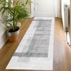 ZDYHMrj Gray Hallway Runner Rug, Non-Slip, Washable, 110 x 280 cm view 2