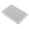 28-Grid DIY Silicone Ice Cube Mold with Lid, Pudding and Chocolate Mold for Baking (Snow Gray) view 1