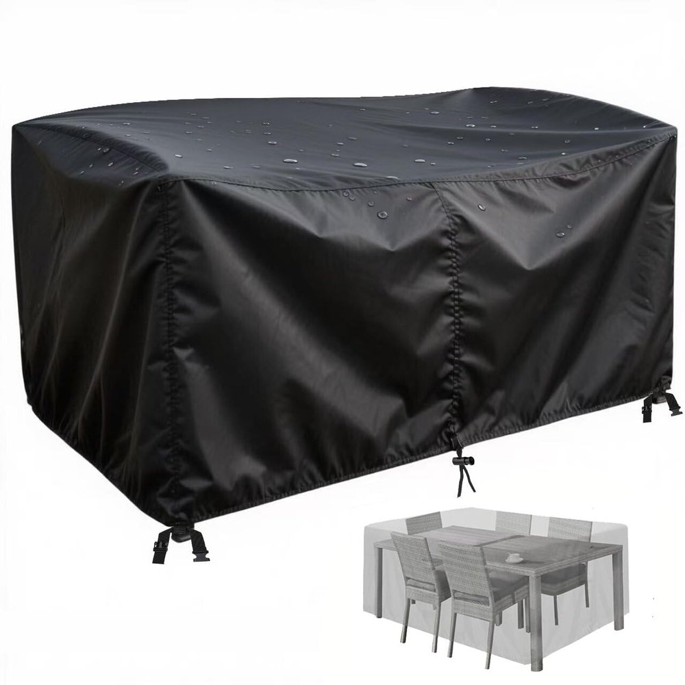 PVPQPR 420D Waterproof Patio Furniture Cover, 200 x 100 x 90 cm