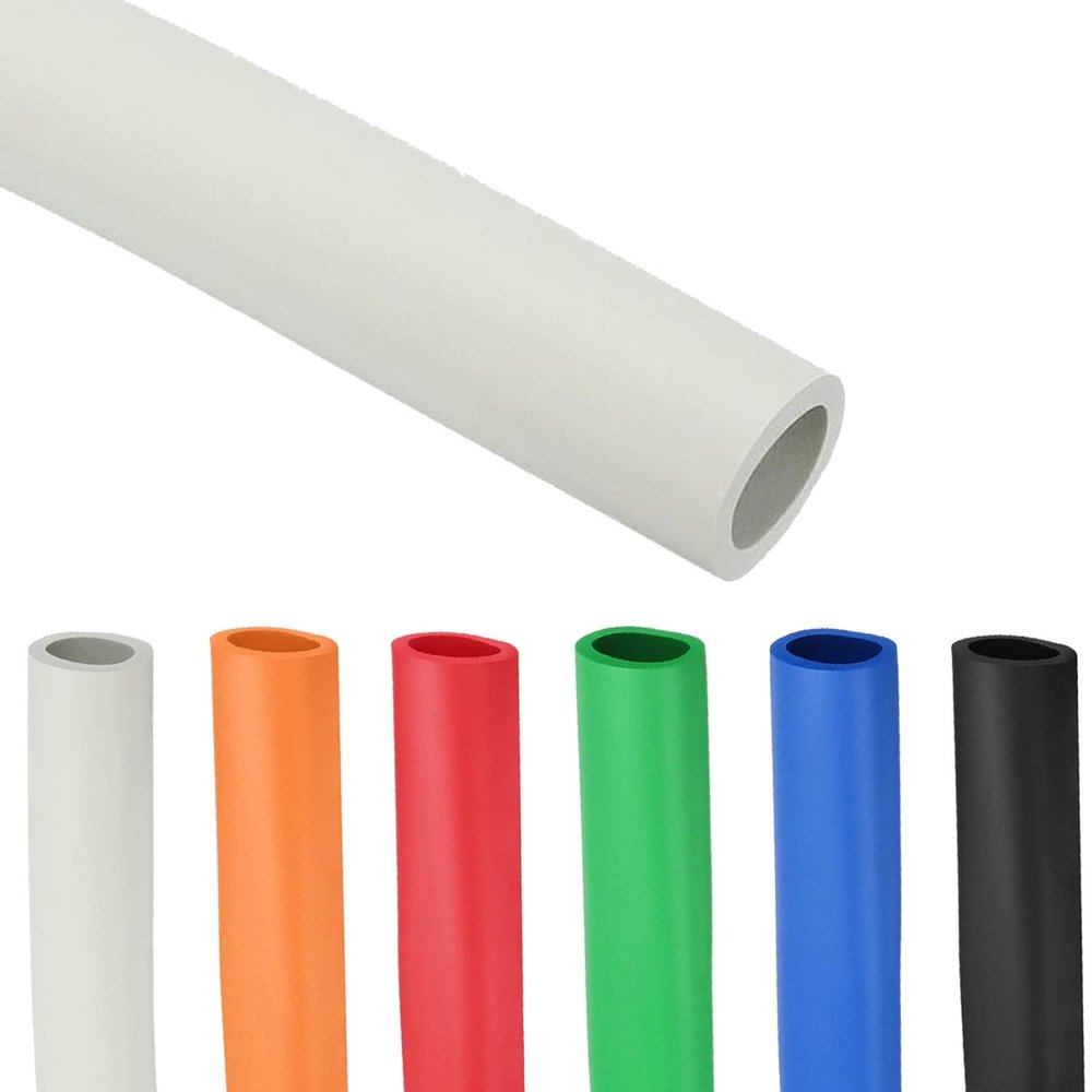Foam Tube for Handle Grips, 1 m Pipe Insulation, 5 mm Thick (White, 32 mm ID)