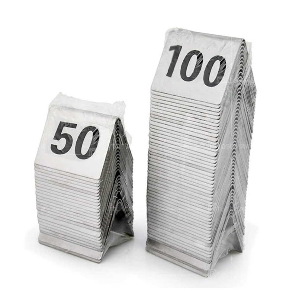 OIFAODAO Table Numbers with W-S Signs, 1–50 or 1–100