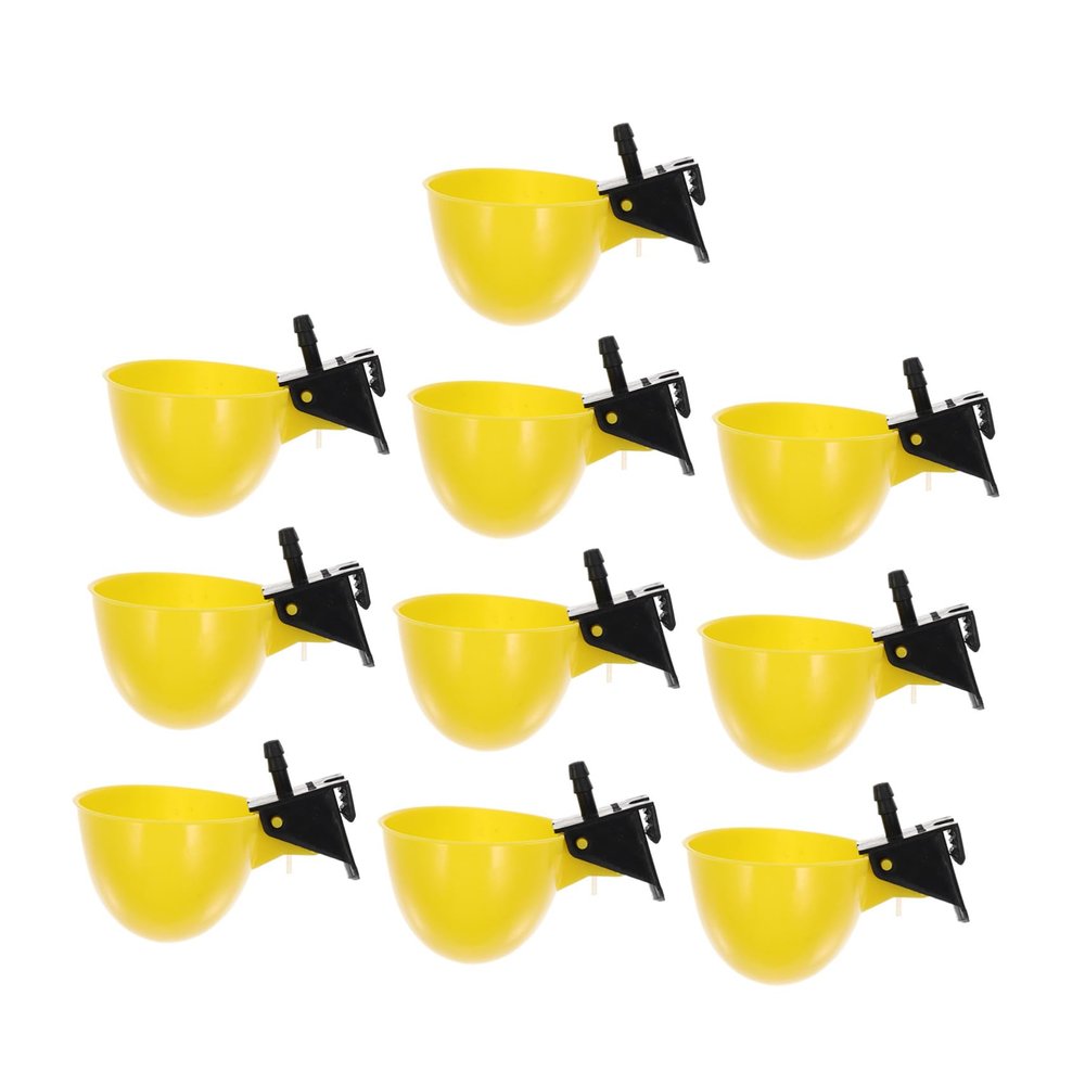 INOOMP 10-Piece Automatic Water Dispenser for Chickens and Pigeons