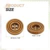 QUARKZMAN 30-Piece 15 mm Light Brown Wood Buttons, 4-Hole Sewing Buttons for Cardigans, Coats, Clothing and DIY Crafts view 2