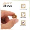 QUARKZMAN 30-Piece 15 mm Light Brown Wood Buttons, 4-Hole Sewing Buttons for Cardigans, Coats, Clothing and DIY Crafts view 4