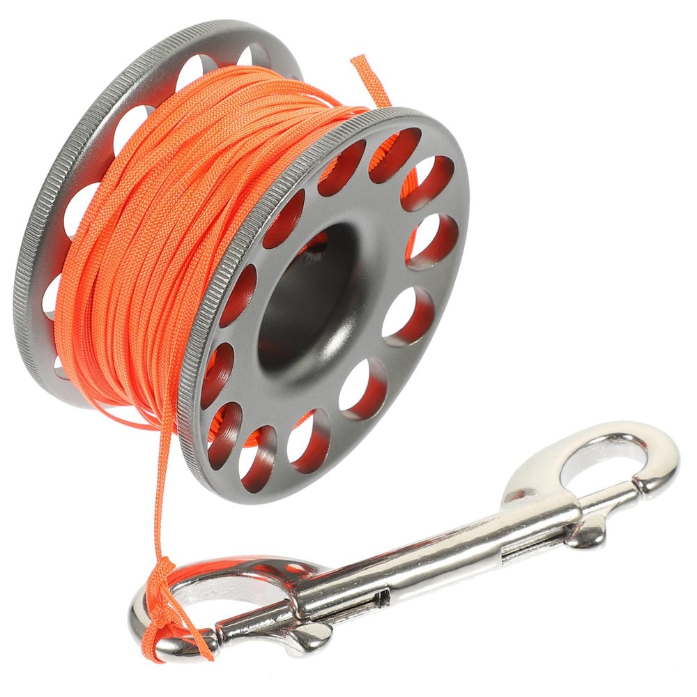 PRETYZOOM Dive Reel for Underwater Adventures, Lightweight Finger Reel with Snap Clip
