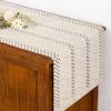 Boho Farmhouse Macramé Table Runner, White, 30 x 180 cm view 4