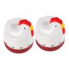 DOITOOL 2-Piece Chicken-Shaped Mechanical Kitchen Timer view 1