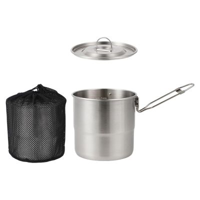 Wynrzyj Compact Stainless Steel Outdoor Cookware Set with Secure Hanging System