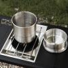 Wynrzyj Compact Stainless Steel Outdoor Cookware Set with Secure Hanging System view 4
