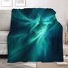 Dreamy Starry Sky & Northern Lights Gift Blanket, Green, XL 130 x 150 cm view 2