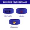 2-Pack Personalized Bicep Bands, Upper-Arm Sweatbands, Leg Bands view 2